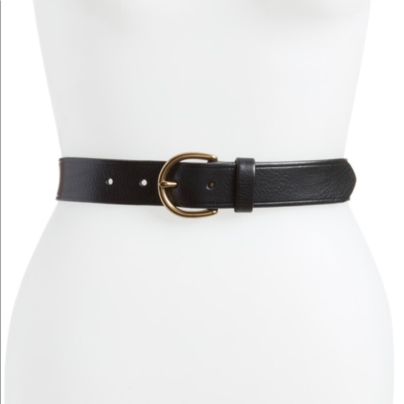Madewell Accessories - Madewell Perfect Leather Belt with Gold Buckle